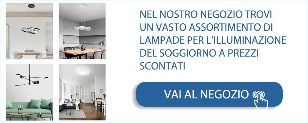 Negozio di lampade per illuminazione del soggiorno