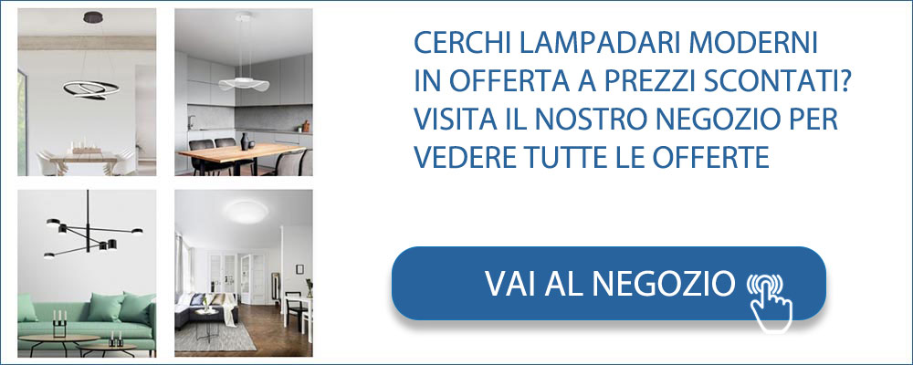 Negozio di lampadari moderni